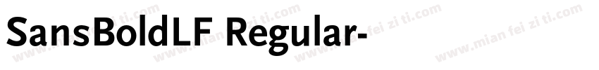 SansBoldLF Regular字体转换
